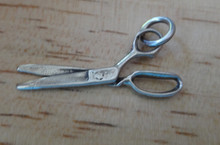 3D 28x13mm Scissors Hairdresser Sewing Sterling Silver Charm!