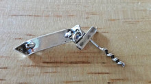 22x10mm Smaller Version Bottle Opener and Corkscrew Wine Sterling Silver Charm