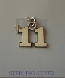 Large '11 for 2011 Graduation Sterling Silver Charm!!