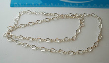 24" Sterling Silver Figure 8 Link 5.5 mm 15 gram Charm Chain Necklace