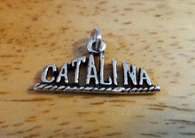 23x10mm California says Catalina Sterling Silver Charm