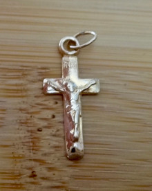 9x20mm 14K Gold filled Small Crucifix Cross Baby Child Charm
