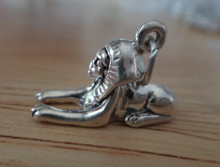 3D 19x13mm Sphinx of Giza in Egypt Sterling Silver Charm