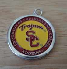 SC Trojans USC University of Southern California 26 mm Sterling Silver Charm