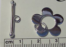 Flower Ring Locking Link Toggle Clasp!