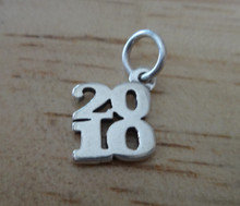 12x13mm Stacked School Graduation 2010 Sterling Silver Charm