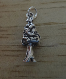 3D Redwood Tree Forest California Sterling Silver Charm