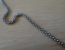 16", 18", 20", 24", or 30"  Sterling silver 1.5 mm Thailand Popcorn Bead Chain