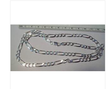 20" Sterling Silver 6.5 mm Heavy 33 gram Figaro Men's Necklace Chain