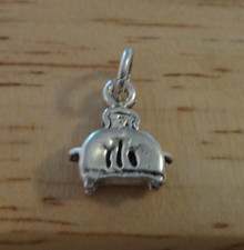 11x13mm Small 3D Kitchen Toaster Sterling Silver Charm