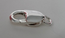 xLg Sterling Silver 10x18 mm Lobster Clasp w/ Jump ring to fix Bracelets Jewelry