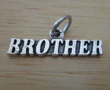 8x23mm says Brother Sterling Silver Charm!