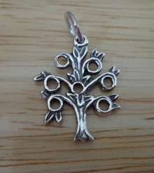 16x22mm Family Ancestry or Knowledge Tree Sterling Silver Charm