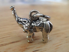 3D 15x13mm Elephant Sterling Silver Charm
