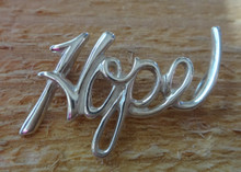 35x23mm says Hope Holiday Christmas Slide Sterling Silver Charm