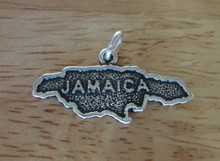 says Jamaica on shape of Island Charm