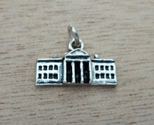 Small US White House Washington Sterling Silver Charm!