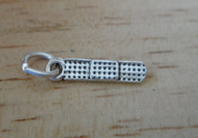 Tiny 17x4mm Detailed Medical Bandaid Sterling Silver Charm