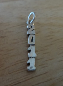 Vertical Graduation 2011 Sterling Silver Charm