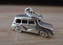 3D 15x10mm Truck SUV Woody style Wagon Sterling Silver Charm