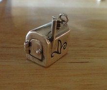 Lg Heavy 6 grams Movable Mail Mailbox Sterling Silver Charm