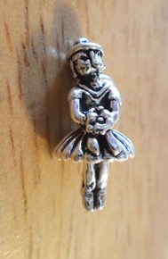 Little Flower Girl Wedding Party Sterling Silver Charm