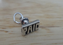 9x11mm small Stamper says Paid Stamp Charm
