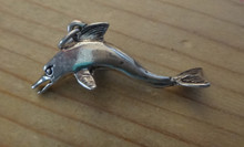 3D 15x22mm Dolphin Porpoise Sterling Silver Charm!