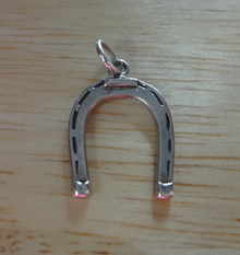 Med Horse's Horseshoe Tack Sterling Silver Charm