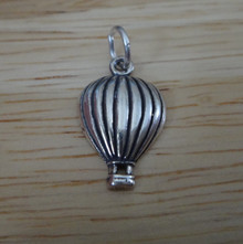 12x17mm Small 1/2 Hot Air Balloon Sterling Silver Charm