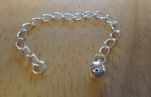 Sterling Silver 8 cm or 3" with Ball Extension Chain