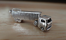 8x22mm Small Movable 18 Wheeler Truck Sterling Silver Charm