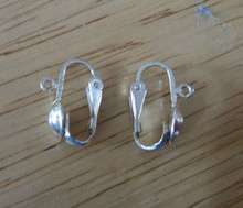 1 pair Sterling Silver Clip on Earrings to add Charms on