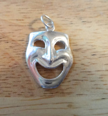 16x24mm Comedy Acting Theater Sterling Silver Charm