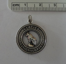 18x22mm Mountain Goat with Glacier National Park Sterling Silver Charm