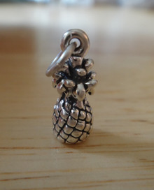 Small 3D Food Pineapple Tourist Sterling Silver Charm
