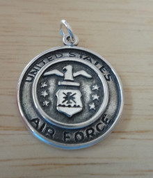 US Air Force Seal Military Sterling Silver Charm