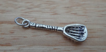 7x27mm Lacrosse Stick with Open Holes Sterling Silver Charm