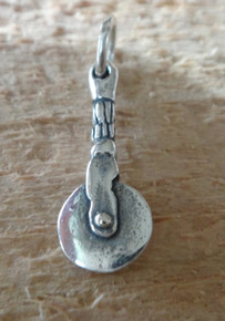 8x22mm Pizza Cutter Utensil Sterling Silver Charm