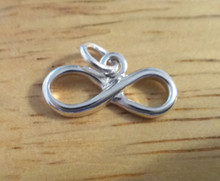 15x7mm Math Symbol Infinity Sign Sterling Silver Charm