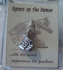 3D 13x15mm English Dressage Horse Saddle Sterling Silver Charm