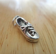 7x20mm Solid Tap Shoe Dance Sterling Silver Charm