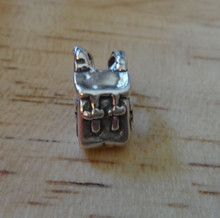 School Camping Backpack Sterling Silver Charm