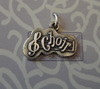 18x15mm Treble Clef Music Note says Choir Sterling Silver Charm