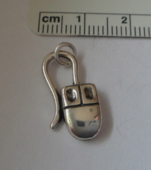 Computer Mouse Sterling Silver Charm
