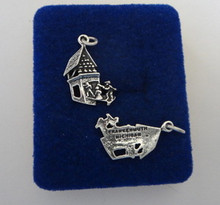 Frankenmuth Clock Tower Michigan Tourist Sterling Silver Charm