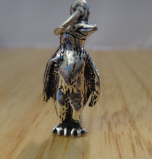 3D Large Penguin Sterling silver Charm