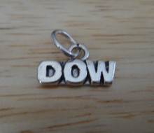 15x10mm says Dow Wall Street Stock Sterling Silver Charm