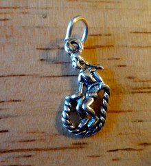 Small Girl Jumping Jump Rope Sterling Silver Charm