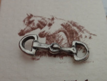 Horse Snaffle Bit Pewter Skat Tack Pin